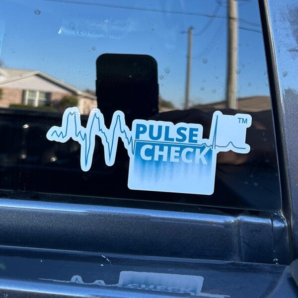 pulse check decal on truck